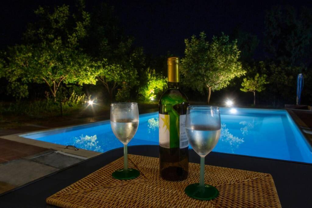 Cretan Stone Built Villa Agapi Rethimnon Buitenkant foto