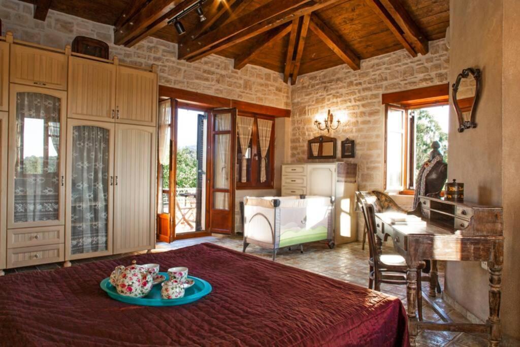 Cretan Stone Built Villa Agapi Rethimnon Buitenkant foto