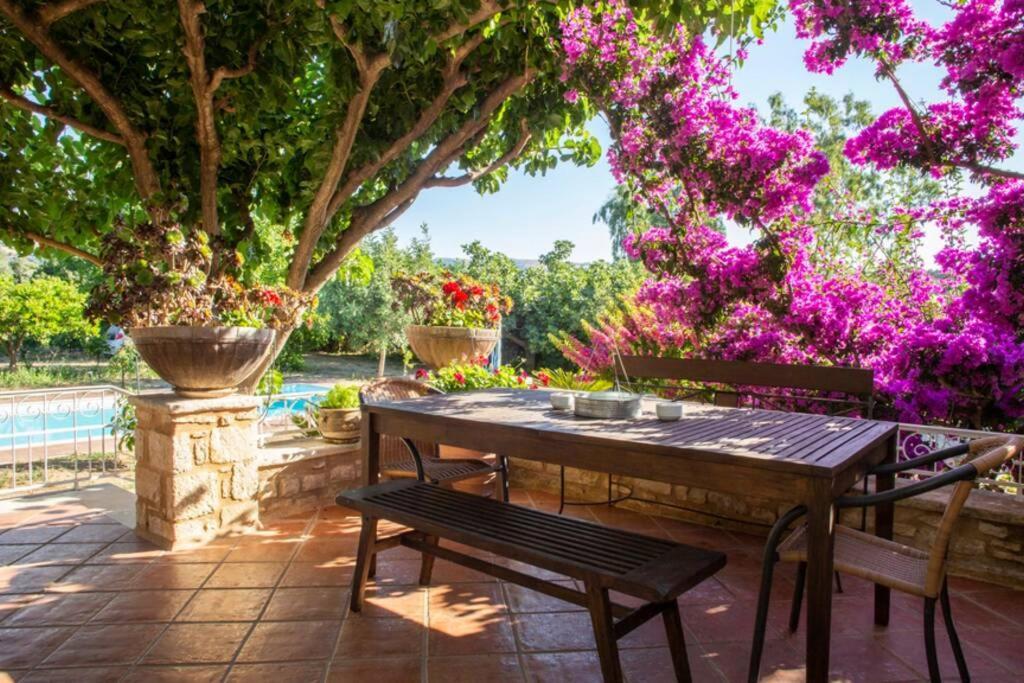 Cretan Stone Built Villa Agapi Rethimnon Buitenkant foto