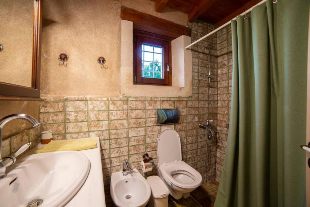 Cretan Stone Built Villa Agapi Rethimnon Buitenkant foto